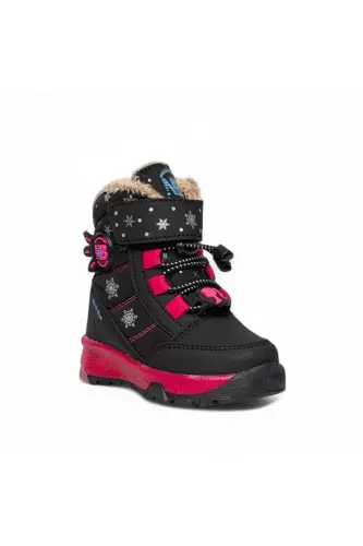 Durable, Waterproof, Orthopedic, Velcro, Lighted Kids Snow Boots - BYŞ MODA (1)