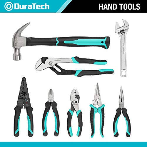 DURATECH 269-Piece Socket Wrench and Home Repair Hand Tool Kit - Daily Use Mechanics Hand Tool Kit with Wide Open Mouth Tool Bag - 2