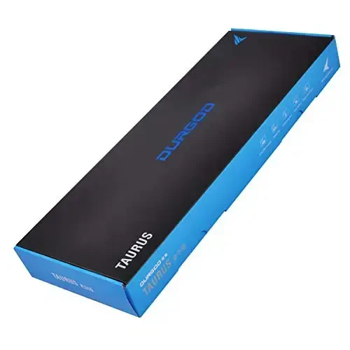 DURGOD Heavy Duty Mechanical Keyboard with Cherry MX Brown Switches N-Key Rollover 104 Keys(PBT Keycaps) Type C Interface for Gamer/Typists/Office/Home (White，ANSI/US) - 7