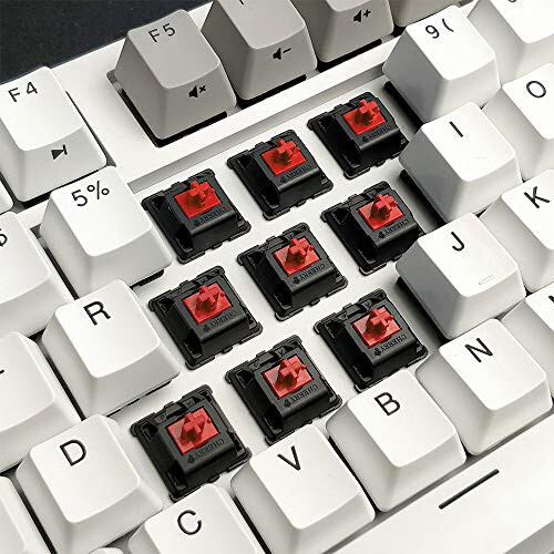 DURGOD Mexanik O'yin Klaviaturasi Cherry MX Qizil Kalitlar Tip C Interfeysi Tenkeyless 104 Tugma (Chang'i bilan) O'yinchi/Yozuvchi Uchun Oq, ANSI/AQSh - 2