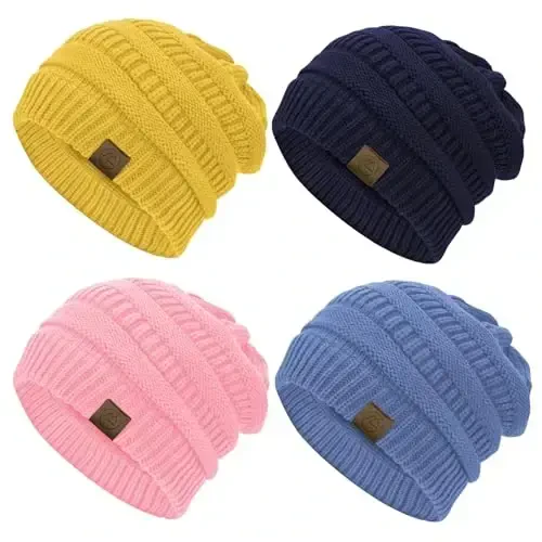 Durio Beanie Ayollar uchun shlyapalar - Yumshoq shapkalar Unisex Qishki iliq qalpoqlar Yumshoq nafas oladigan va qulay cho'ziluvchan trikotaj manjetli shapka 