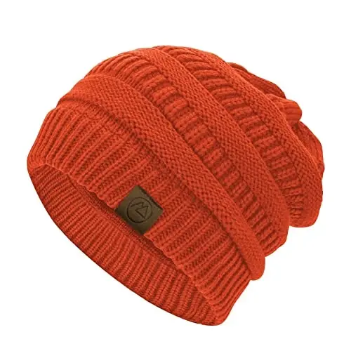 Durio Beanie Hats for Women - Slouchy Beanies Unisex Warm Winter Caps Soft Breathable & Cozy Stretchy Knitted Cuffed Cap - 1