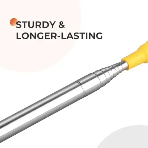 Dusters for Cleaning High Ceiling Fan, Newliton Microfiber Feather Duster with 30'' to 100'' Telescoping Extension Pole, Long Extendable Duster for Home Car Furniture Cobweb, Green - 4