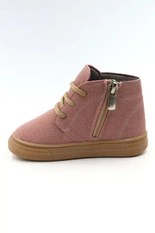 Dusty Ортопедический На молнии Шнуровка Девочки-Мальчики Детские Ботинки-ПУДРА - 4