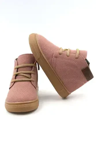 Dusty Ortopedik Fermuarli Bog'ichli Qiz-O'g'il Bolalar Bot Oyoq Kiyimi-PUDRA - MACCO SHOES (1)