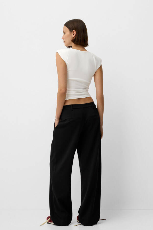 Low waist baggy pantolon - 4