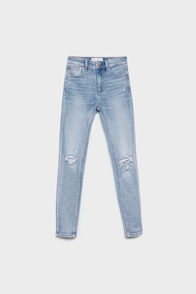 1420 Düşük Bel Skinny Jean - Mavi - 12