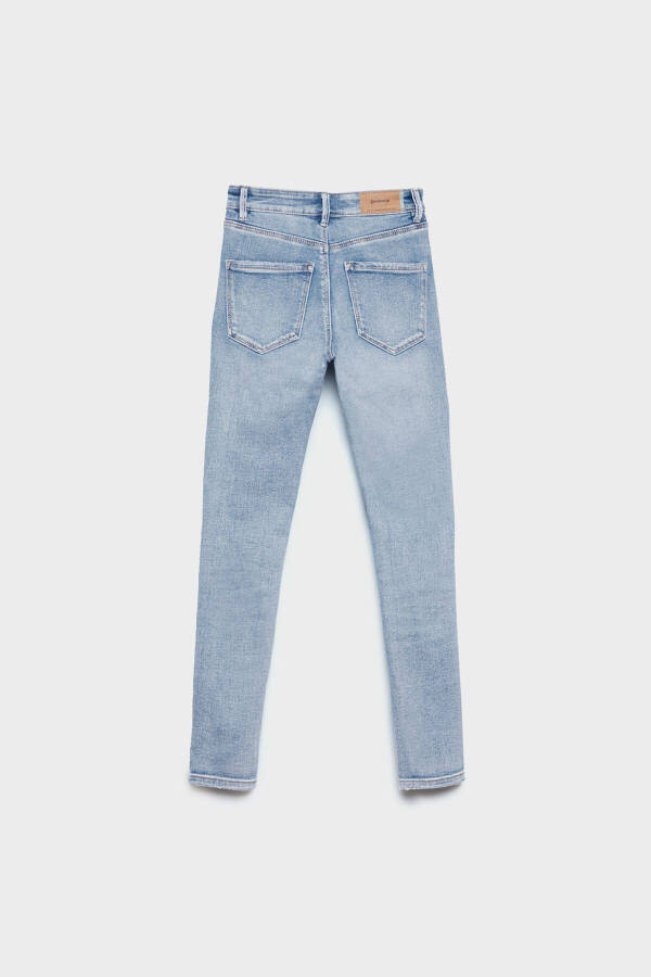 1420 Düşük Bel Skinny Jean - Mavi - 13