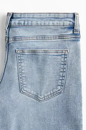 Flared Low Jeans-Açık kot mavisi - 7