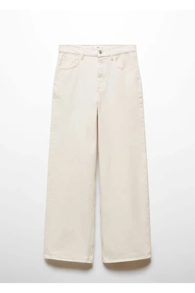 Düşük Belli Wideleg Loose Jean - 3