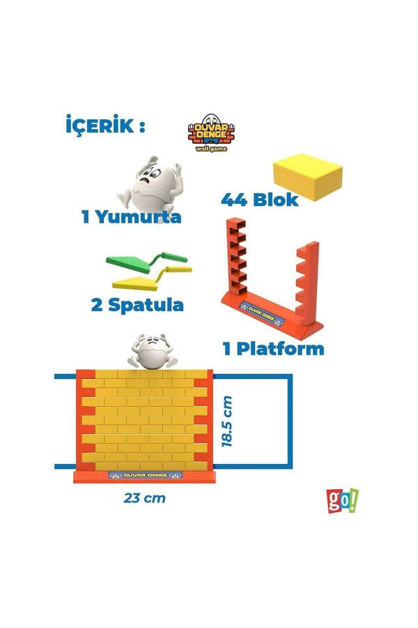 Duvar Oyunu Duvar Denge Oyunu Eğitici Kutu Oyunu - 15