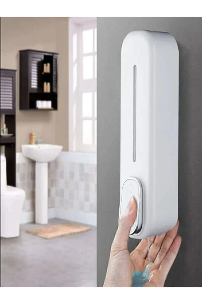 Main Shop Duvara Monte Basmalı Sıvı Sabun Bulaşık Deterjanı Sıvı Sabunluk 300 ml 1 Adet Siyah Renk - GENEL MARKALAR