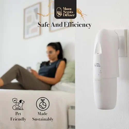 Plug in Wall Waterless Diffuser + Amalfi Hotel Essential Oils 4 Fl Oz Included Coverage Up to 500 SqFt Smart Bluetooth App Control Scent Air Machine for Home, Office and Spa Ideal for Aromatherapy. - 5