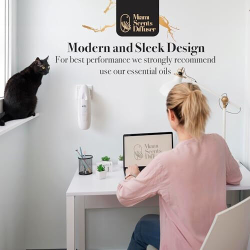 Plug In Wall Waterless Diffuser + Blue Moon Shangri-La Hotel Essential Oils 4 FlOz Included Coverage Up to 500 SqFt Smart Bluetooth App Control Scent Air Machine for Home Office Ideal for Aromatherapy - 2