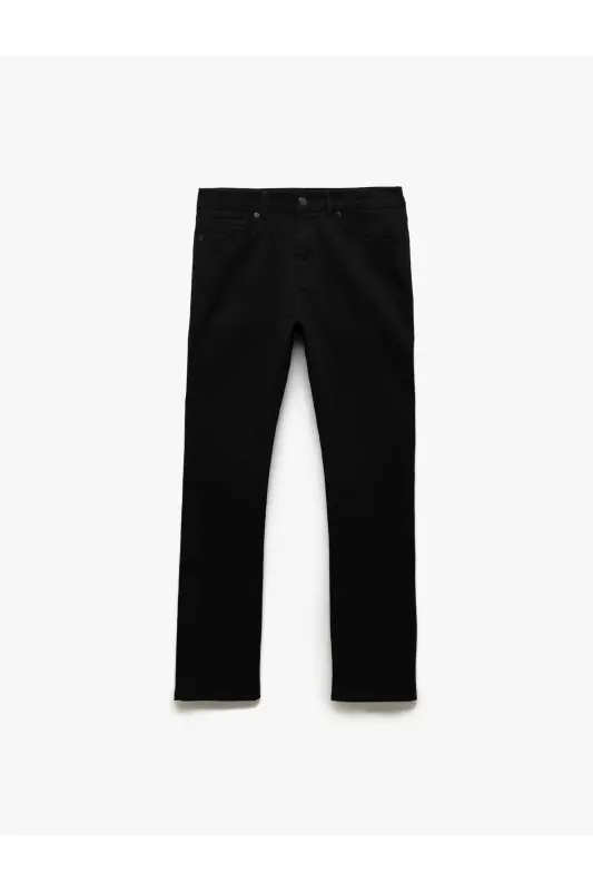Straight Fit Jean Pantolon - Mark Jean - Siyah - 3