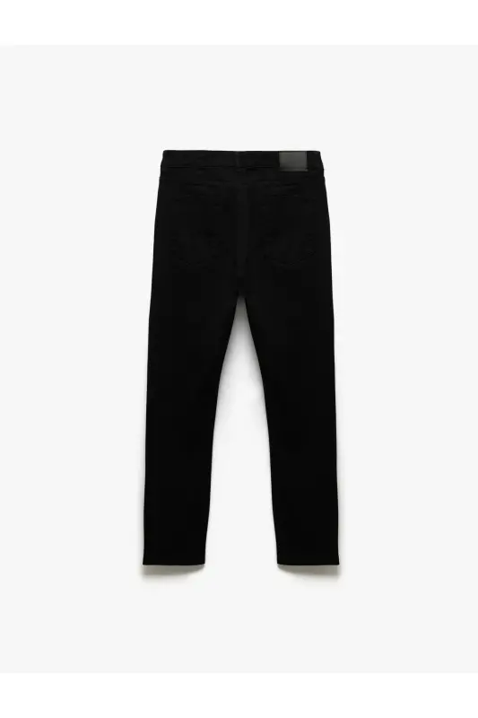 Straight Fit Jean Pantolon - Mark Jean - Siyah - 4