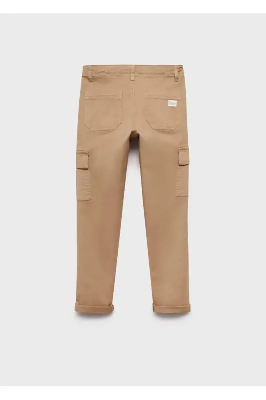 Düz kesim kargo pantolon - Orta Kahverengi - 3
