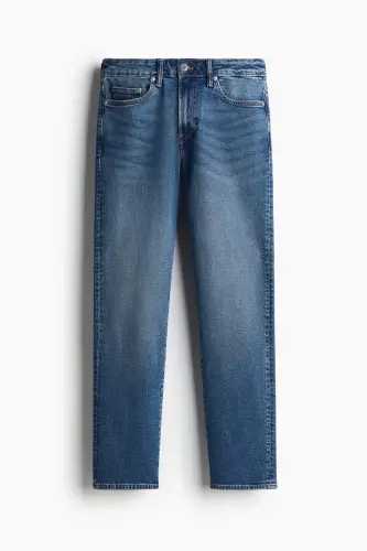 Straight Regular Jeans - Koyu kot mavisi - 2