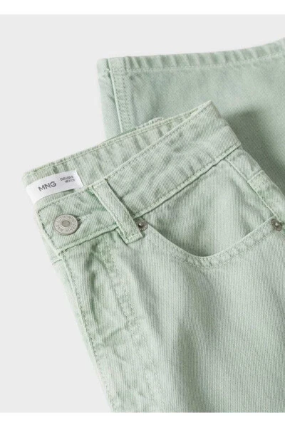 Düz Kesim Yüksek Bel Jean Pantolon - 7