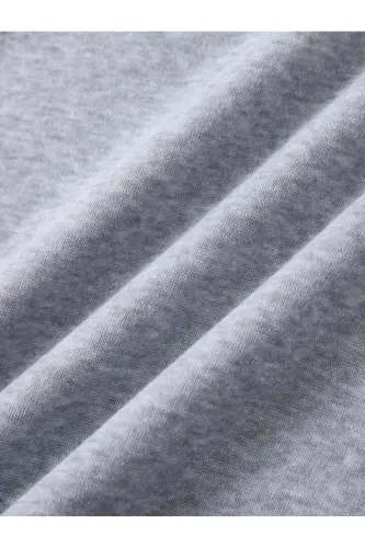 Düz renk kız/erkek çocuk kışlık Sweatshirt - Gri - 3