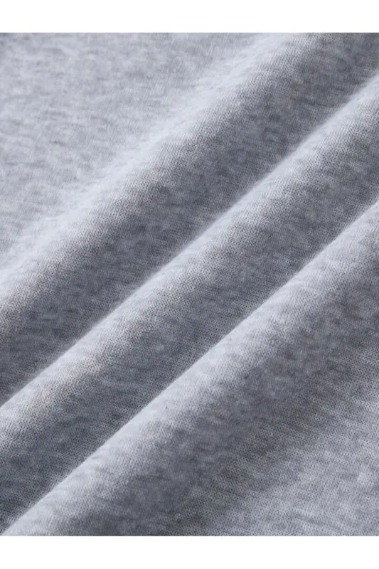Düz renk kız/erkek çocuk kışlık Sweatshirt - Gri - 3
