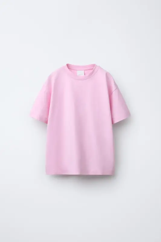 DÜZ T-SHIRT-Pembe - ZARA