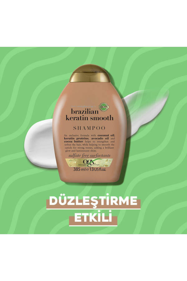 Düzleştirici Brazilian Keratin Smooth Sülfatsız Şampuan 385 ml - 4