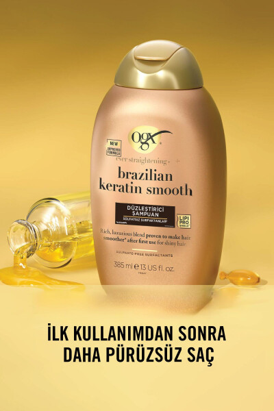 Düzleştirici Brazilian Keratin Smooth Sülfatsız Şampuan 385 ml - 3