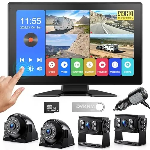 DVKNM 4K RV Backup Camera System 10.1
