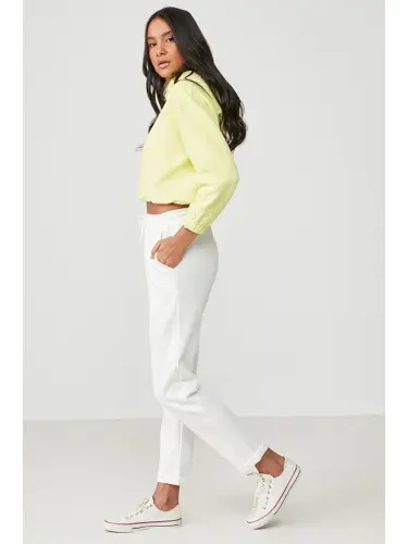 Двойные спортивные штаны 807 Экрю-Экрю - 2