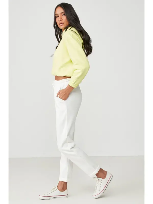 Двойные спортивные штаны 807 Экрю-Экрю - 2