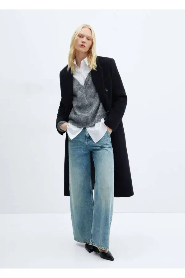 Двубортное пальто Manteco Wool - 2