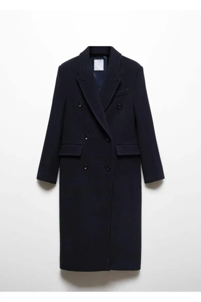 Двубортное пальто Manteco Wool - 3