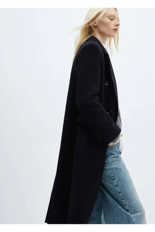 Двубортное пальто Manteco Wool - 5