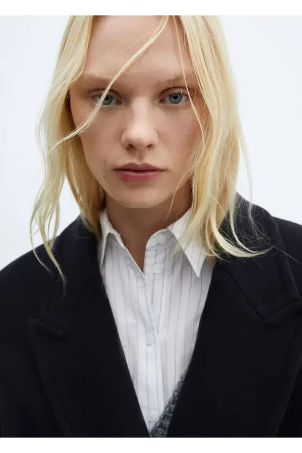 Двубортное пальто Manteco Wool - 6