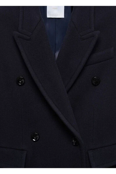 Двубортное пальто Manteco Wool - 7