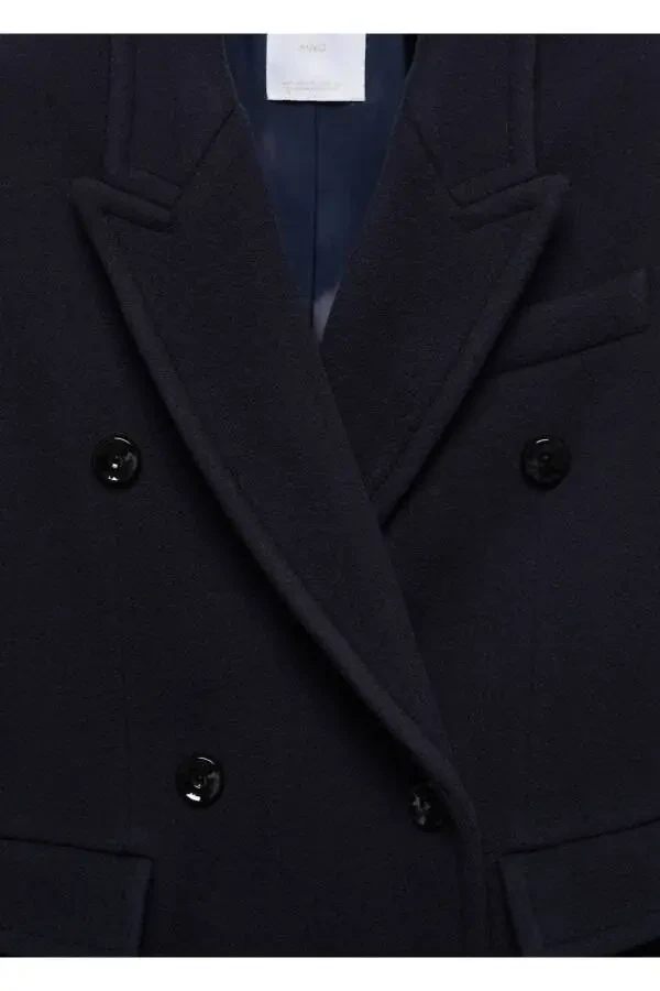 Двубортное пальто Manteco Wool - 7