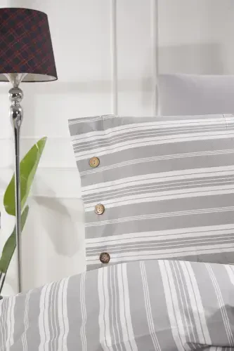 ДВУСПАЛЬНЫЙ 4 ПРЕДМЕТА НАБОР ПОКРЫВАЛ ESTIVO Серый-Серый - 4