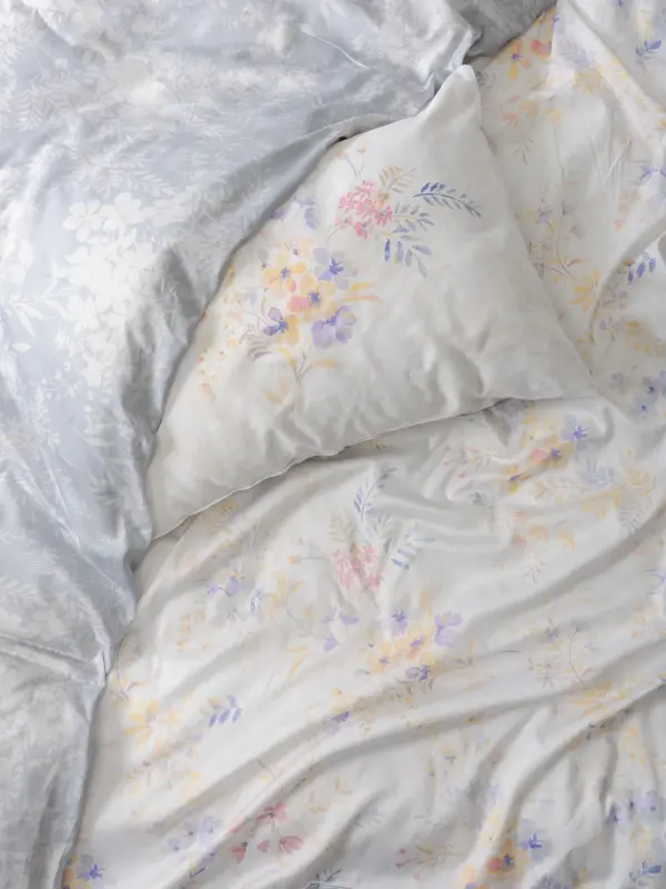 Двуспальный комплект постельного белья из сатина Cotton Box Lilou Lila - 3