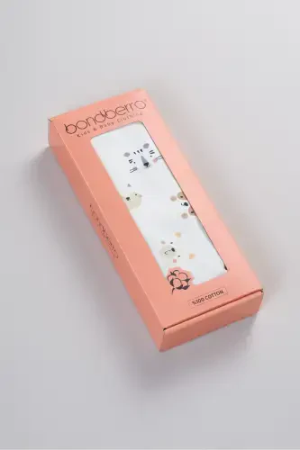 Двустороннее детское одеяло из 100% хлопка с сертификатом Oeko-Tex, 100x85 см - Коала - 5