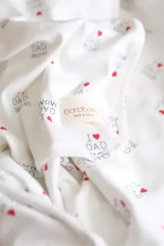 Двустороннее Интерлок Покрывало & Одеяло 100% Хлопок Oeko-Tex Сертифицированный 100 X 85 См-Сердце - 2