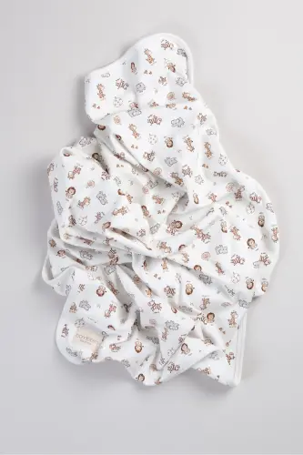 Двустороннее трикотажное одеяло & плед 100% хлопок, сертифицированный Oeko-tex, 100 X 85 см - 5