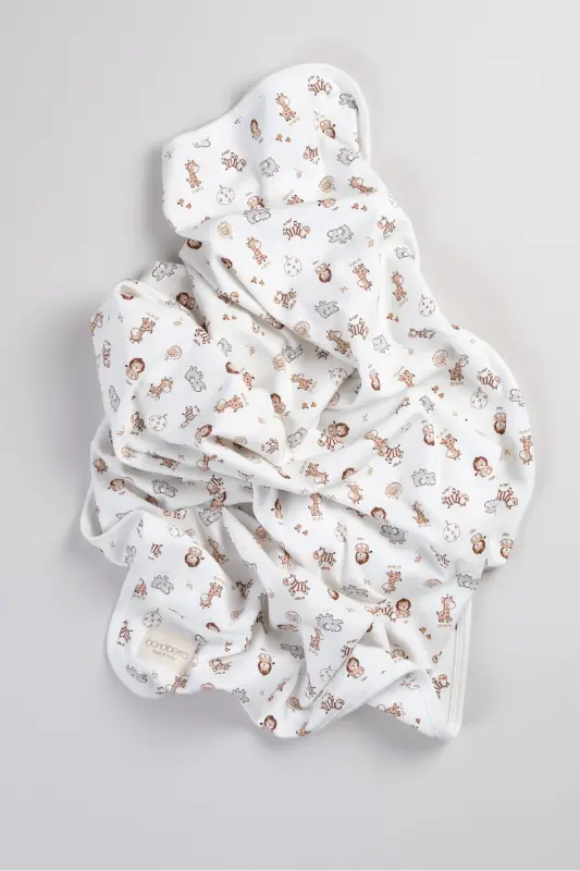 Двустороннее трикотажное одеяло & плед 100% хлопок, сертифицированный Oeko-tex, 100 X 85 см - 5