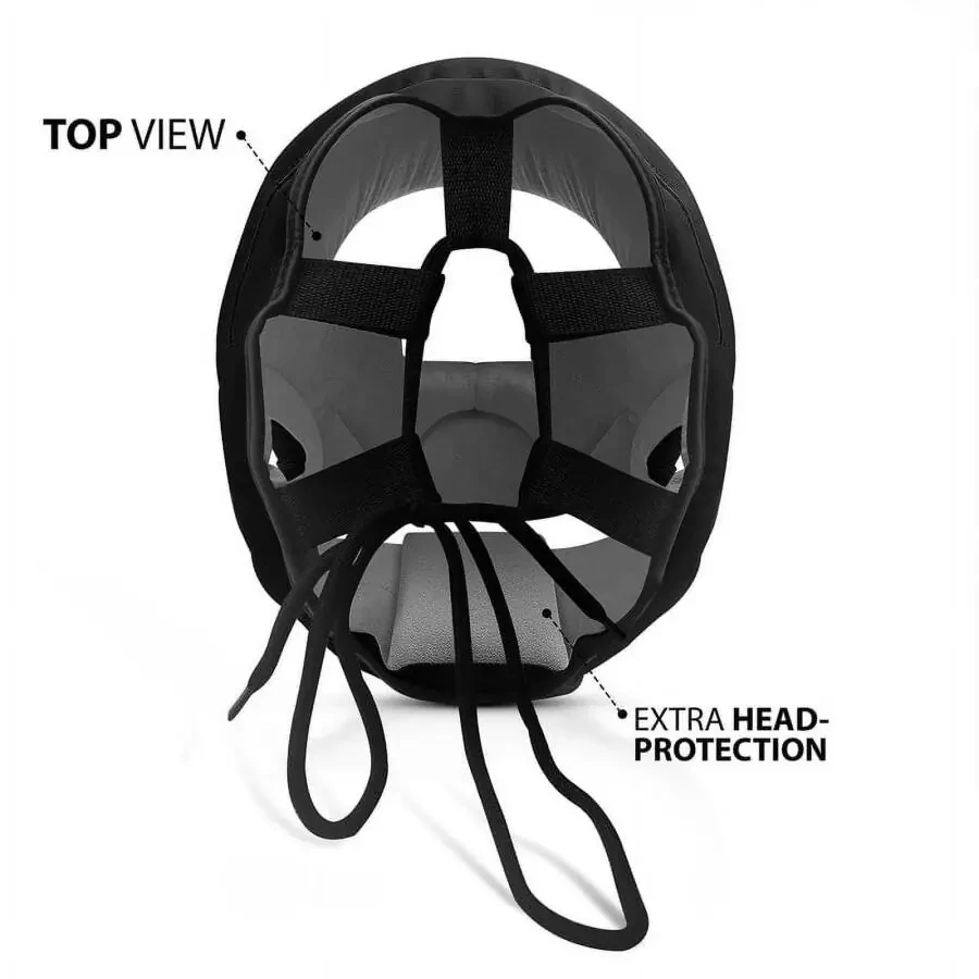 DXM SPORTS Headgear for Boxing, MMA Training, Sparring Martial Arts - Adjustable and Padded Safety Head Guard - 6