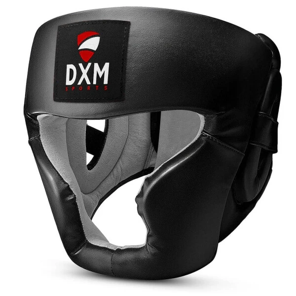 DXM SPORTS Защитное снаряжение для головы для бокса, ММА, тренировок, спарринга, боевых искусств - регулируемая защитная накладка для головы с мягкой подкладкой - DXM SPORTS