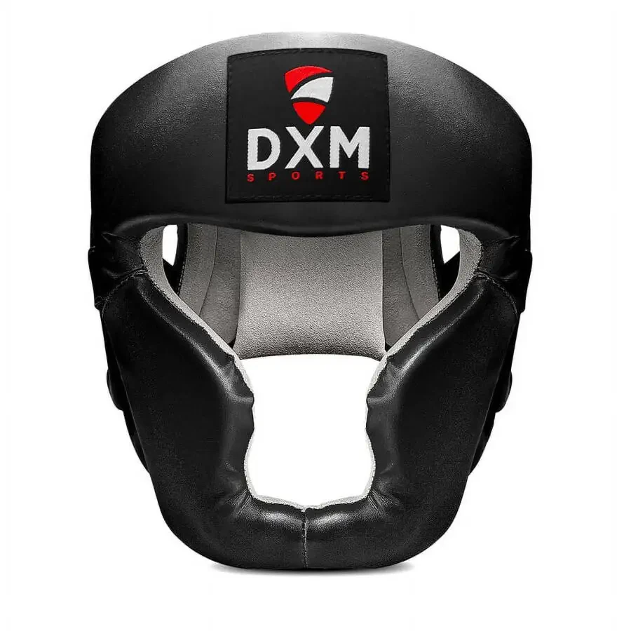 DXM SPORTS Защитное снаряжение для головы для бокса, ММА, тренировок, спарринга, боевых искусств - регулируемая защитная накладка для головы с мягкой подкладкой - 2