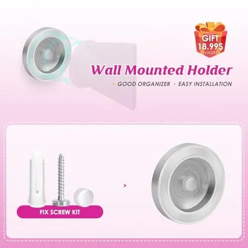 Professional Concentrator and Adapter Kit Compatible with Dyson Airwrap Styler, for Curling Iron Converting to Hair Dryer, with Hair Dryer AttacModazoneent Holder - 2