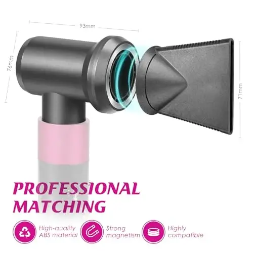 Professional Concentrator and Adapter Kit Compatible with Dyson Airwrap Styler, for Curling Iron Converting to Hair Dryer, with Hair Dryer AttacModazoneent Holder - 4