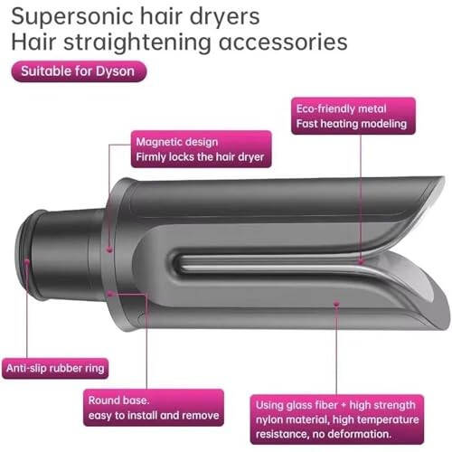 Dyson HD01 HD02 HD03 HD04 HD08 HD15 Supersonic Saç Kurutma Makinesi İçin Saç Düzleştirici Başlığı, Saç Kurutma Makinesi Aksesuarları, Dyson Saç Kurutma Makinesi Düzleştirici Şekillendirme Nozülü - 4