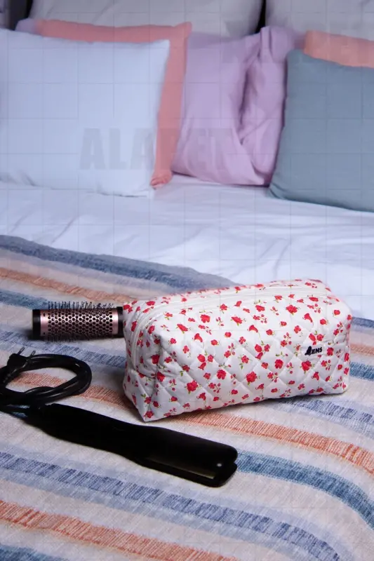 Dyson Tüm Parçalar Için Uyumlu Çanta Düzleştirici Ve Saç Maşası Çantası Lale - Lale Deseni - 4